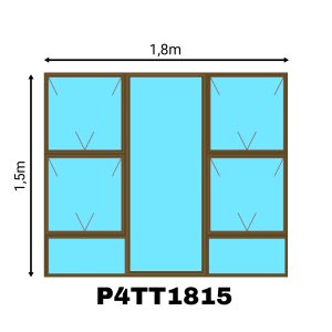 ALUM WIND P4T1815 BRZ (NEUTRON) (RED)