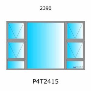 ALUM WIND P4T2415 BRZ (NEUTRON) (RED)