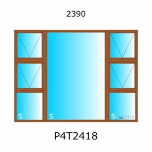 ALUM WIND P4T2418 BRZ (NEUTRON) (RED)