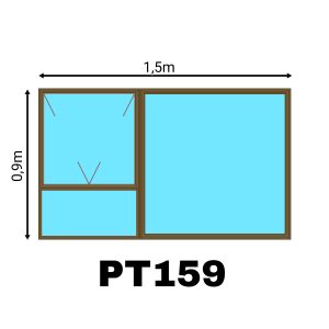 ALUM WIND PT159 BRZ (NEUTRON) (YELLOW)