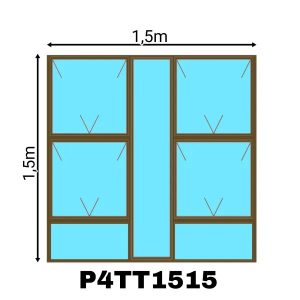 ALUM WIND P4T1515 BRZ (NEUTRON) (RED)